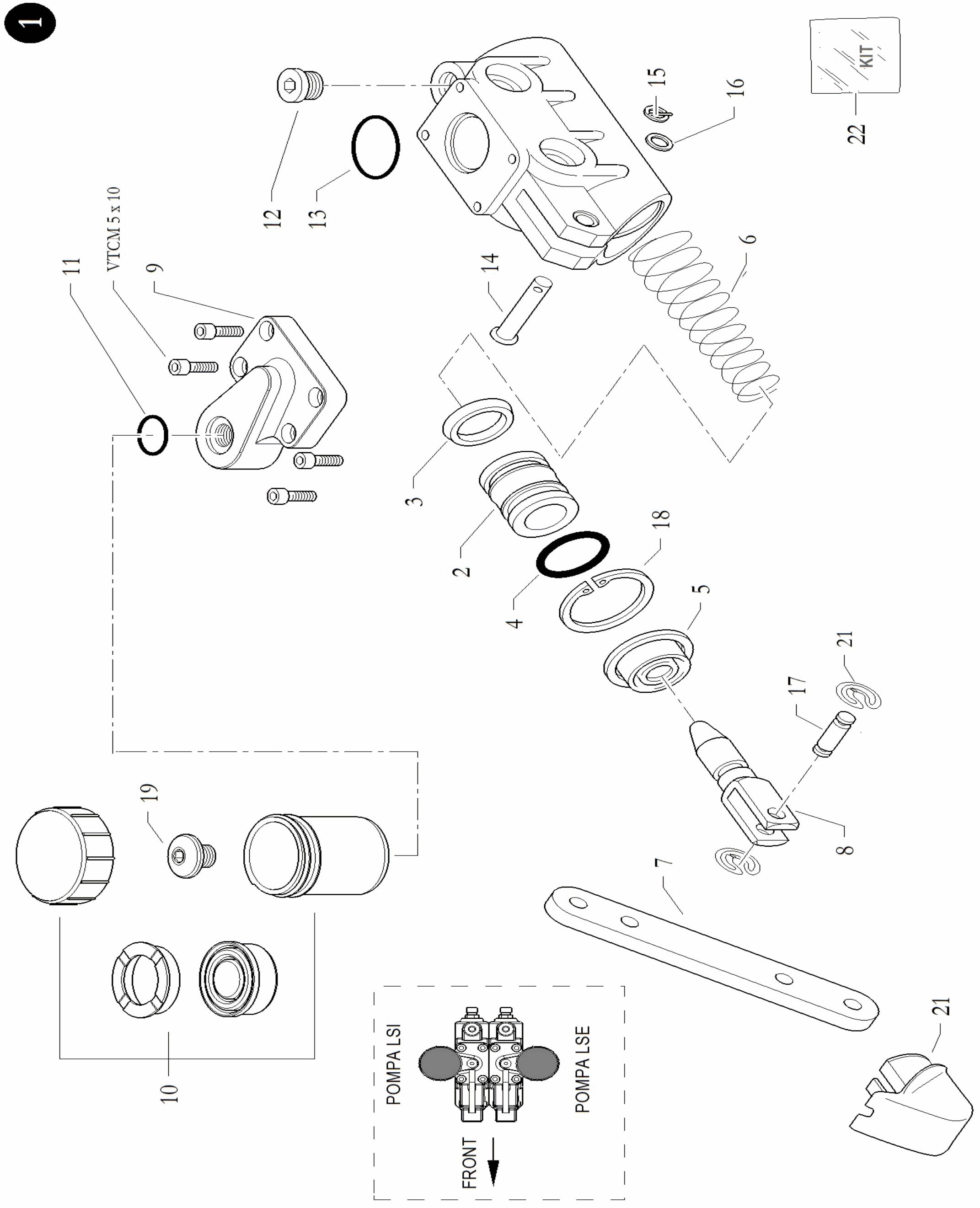 Bild für Kategorie Bremshauptzylinder 22SRR