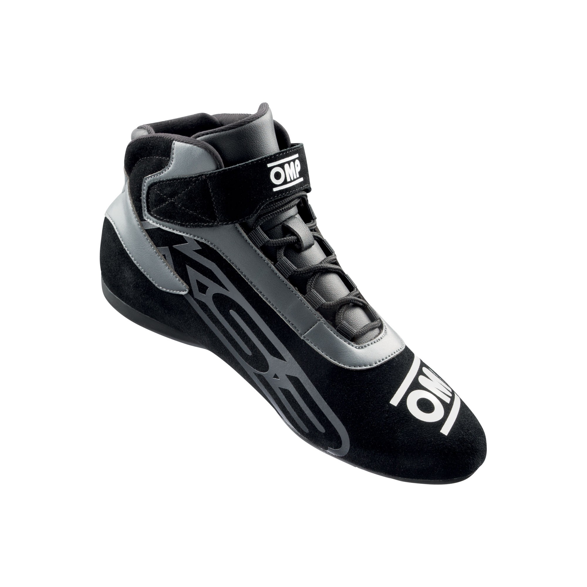 OMP KS-3 Rennkartschuh Leder schwarz