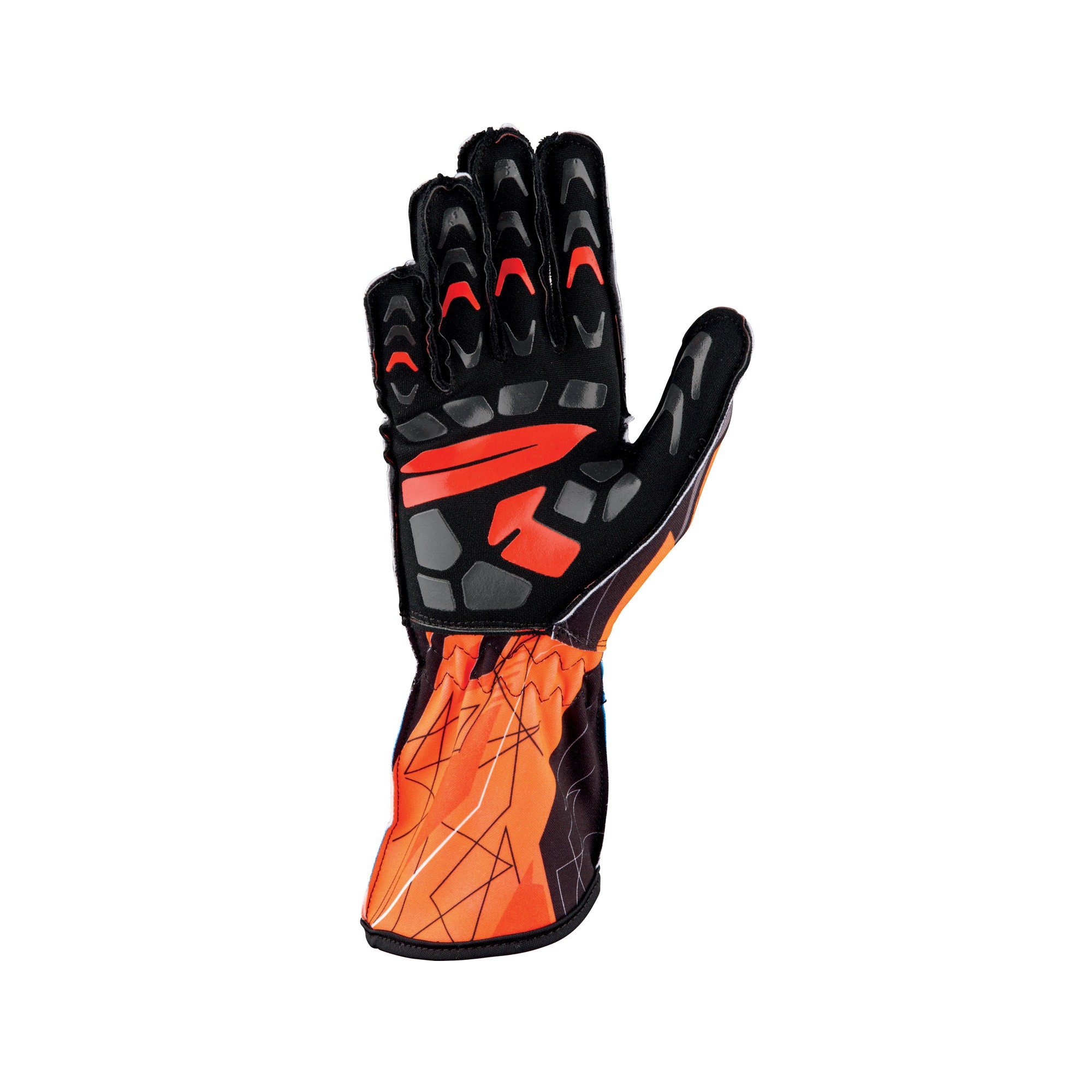 OMP KS-2 ART Rennhandschuh schwarz/orange