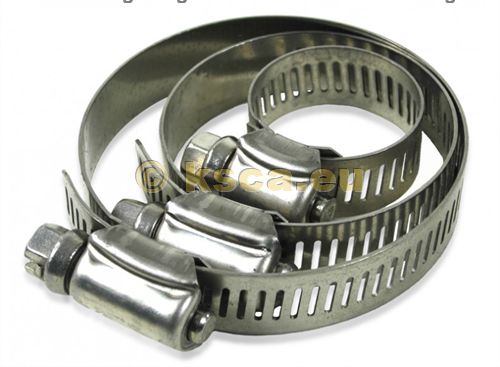 Hose clamps with screw thread 