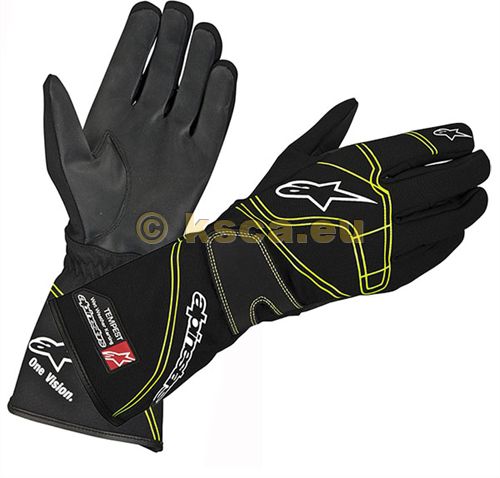 Picture of 2022 Tempest Gloves V2 black/green Fl. YOUTH