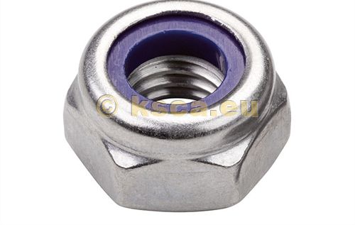 Picture of Stub axle nut nylstop M14X1,50 DIN 985 galvanised