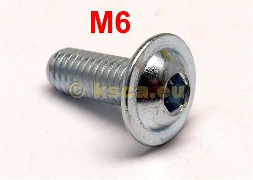 Picture of Pan head screw flat M6 10.9