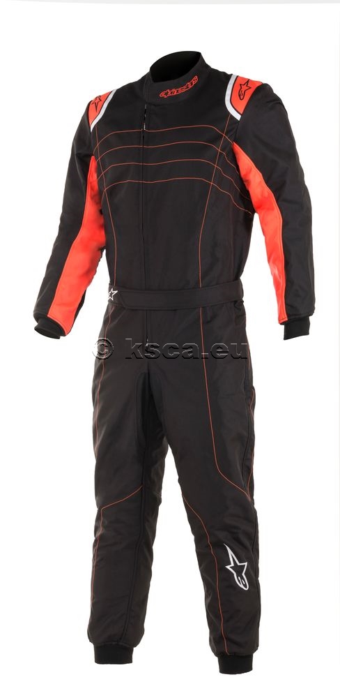 Picture of 2022 KMX-9 V2 kart race suit black/red fl. YOUTH