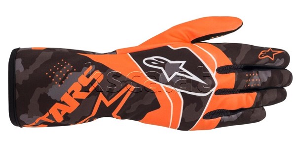 Bild von 2022 Tech-1 K Race V2 Camo Handschuhe orange/schw.