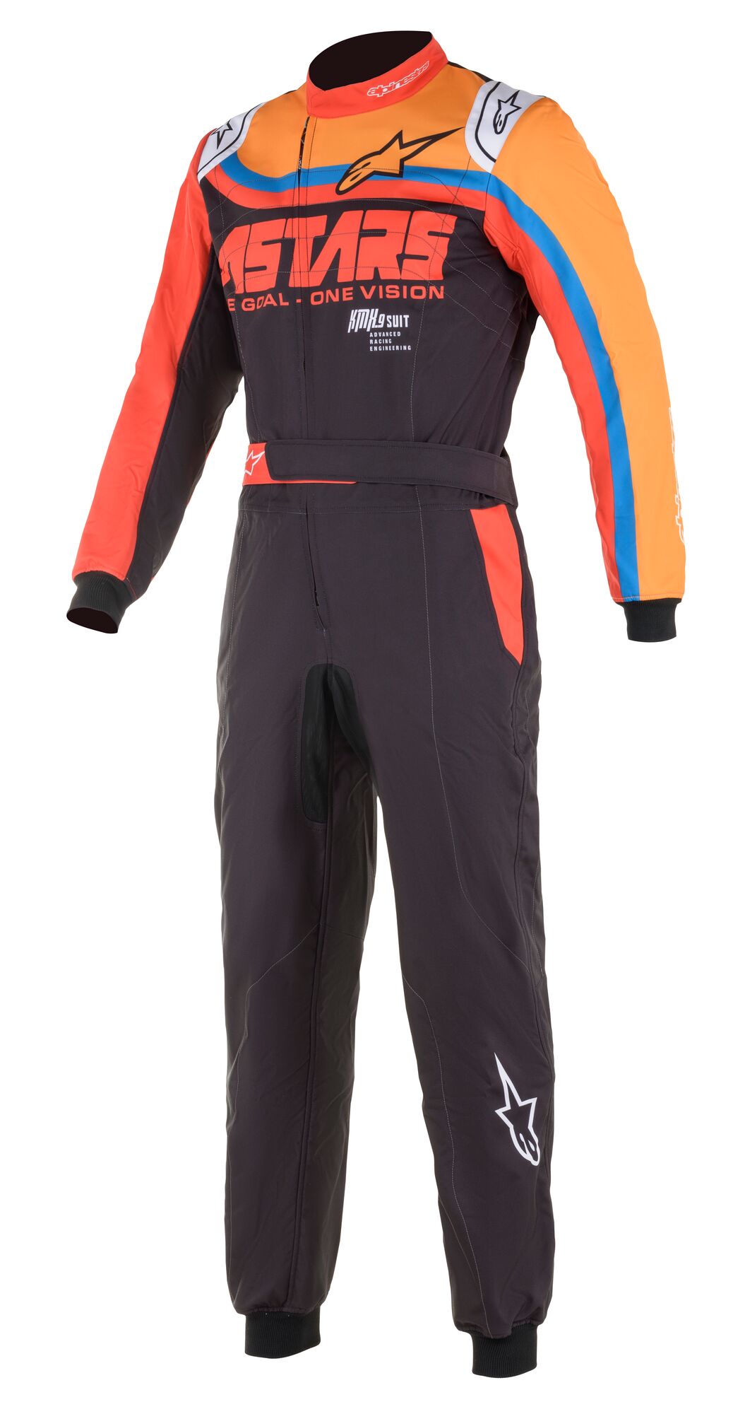 Picture of 2022 KMX-9 GPH2 kart race suit black/orange/red