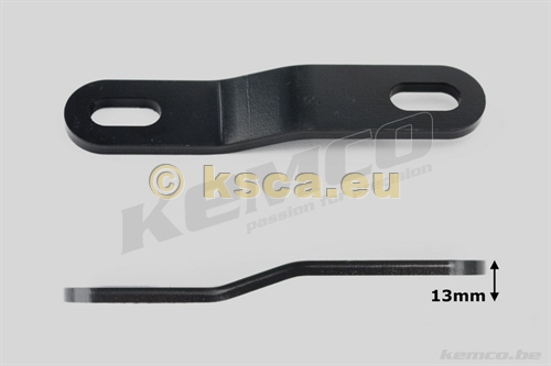 Auspuffhalter 13mm gebogen schwarz Auspuffhalter 13mm gebogen schwarz