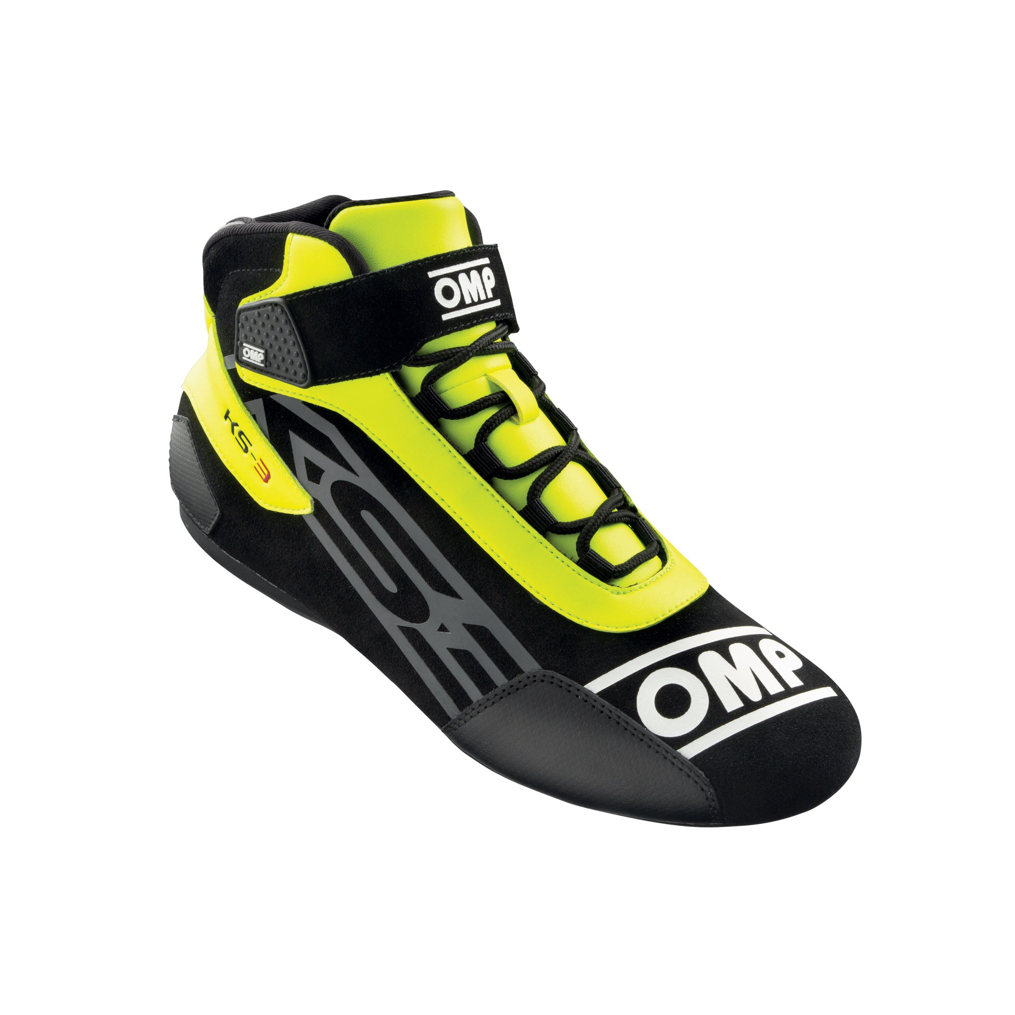 Picture of OMP KS-3 racekart shoes leather black/yellow