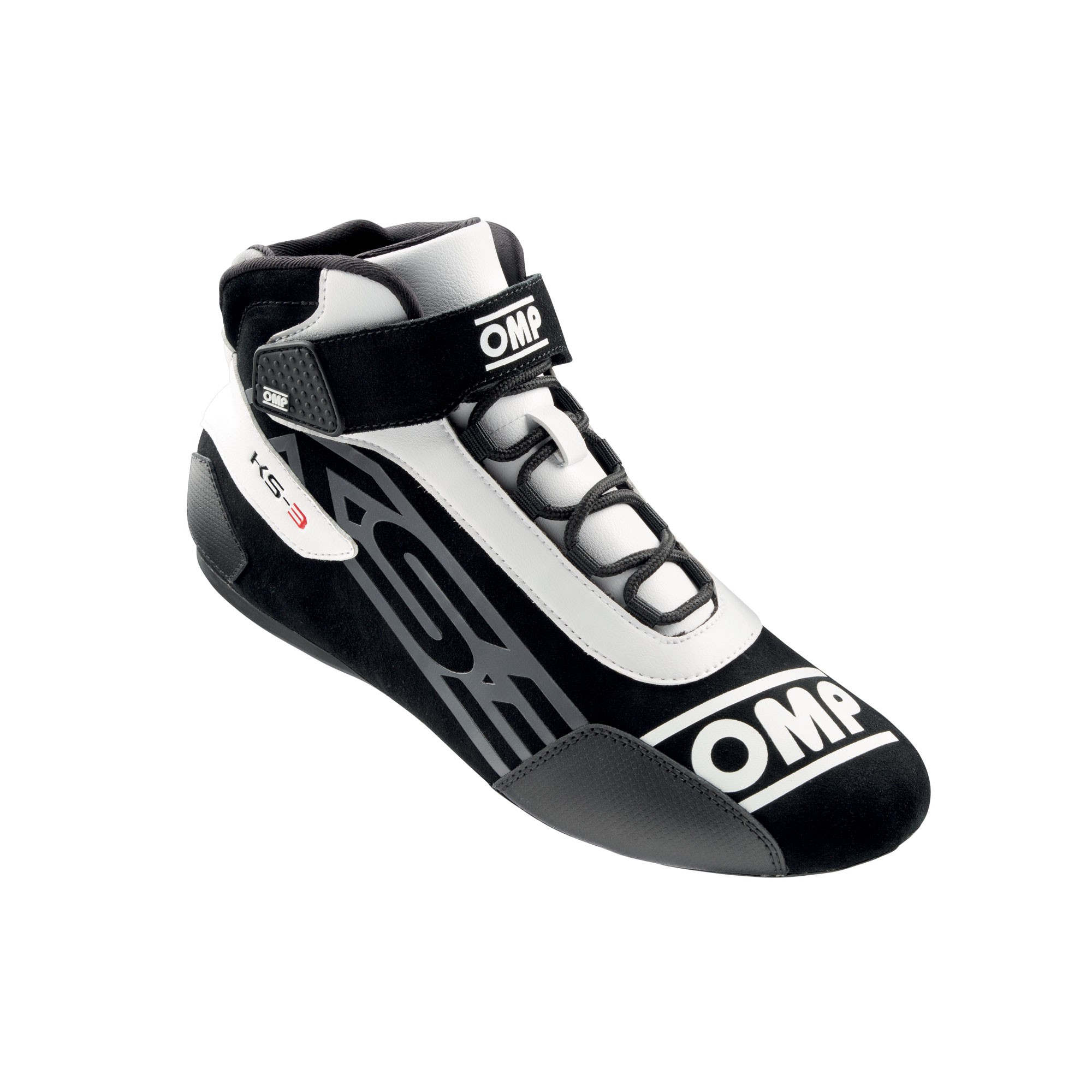 Picture of OMP KS-3 racekart shoes leather black/white