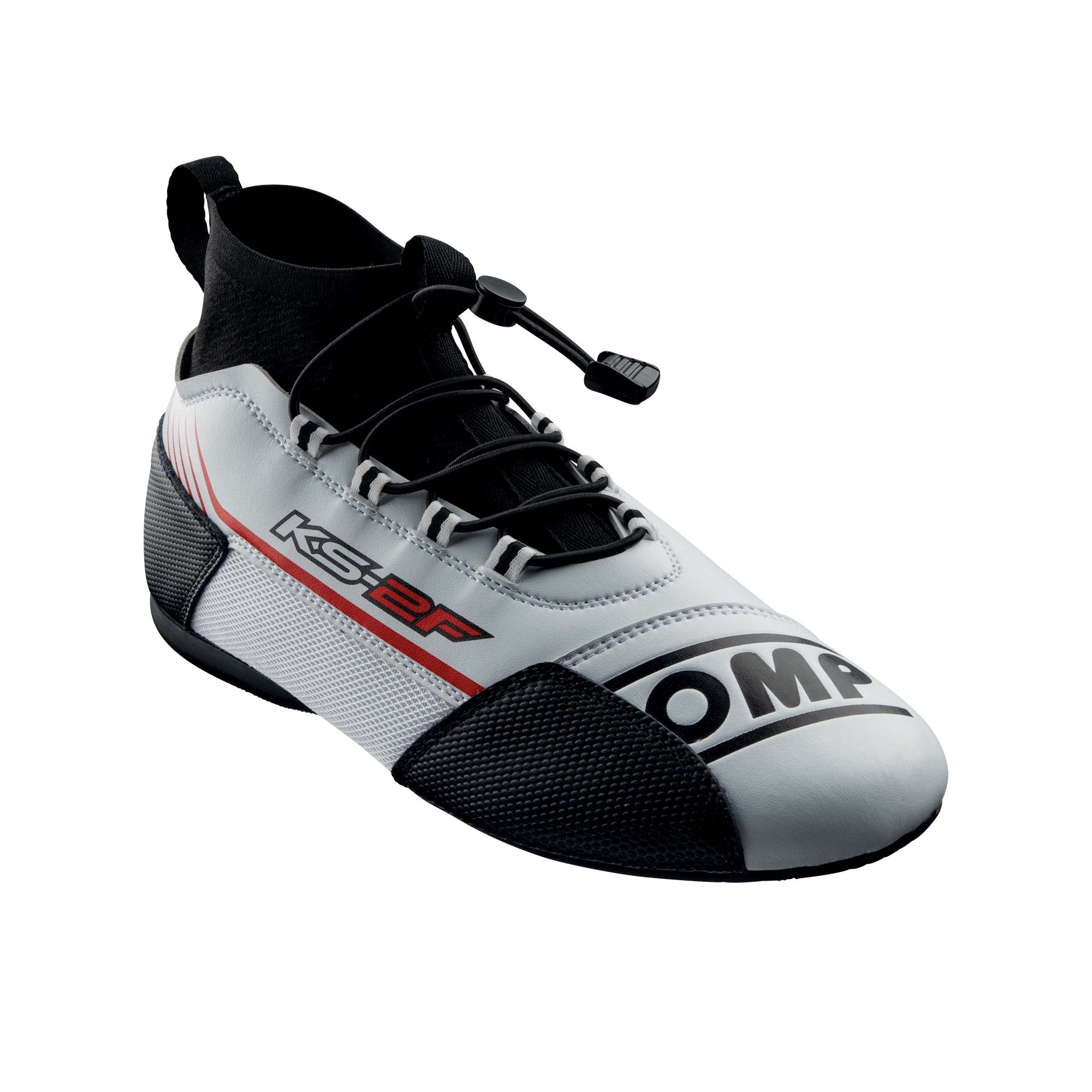 Picture of OMP KS-2F racekart shoes white/black/red