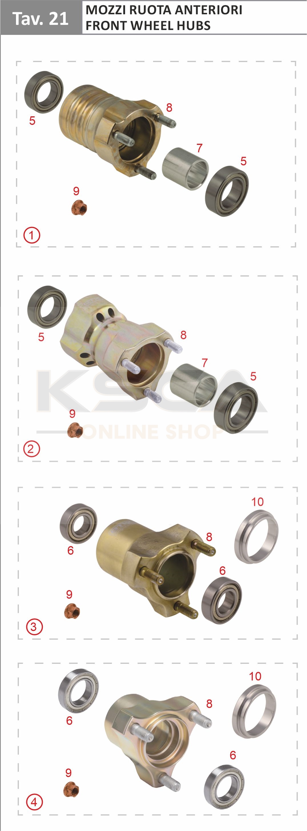 Picture for category Front Wheel Hubs