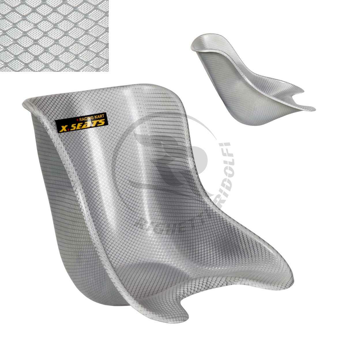 Elite Kart Seat X Silver Soft 