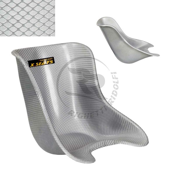 Picture of Elite Kart Seat X Silver Soft