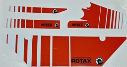 Bild von Sticker Rot\Orange für Rotax Kühler