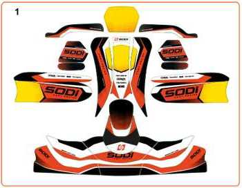 Bild von SODI Stickerset Racing KZ/RS3/DD2 2023