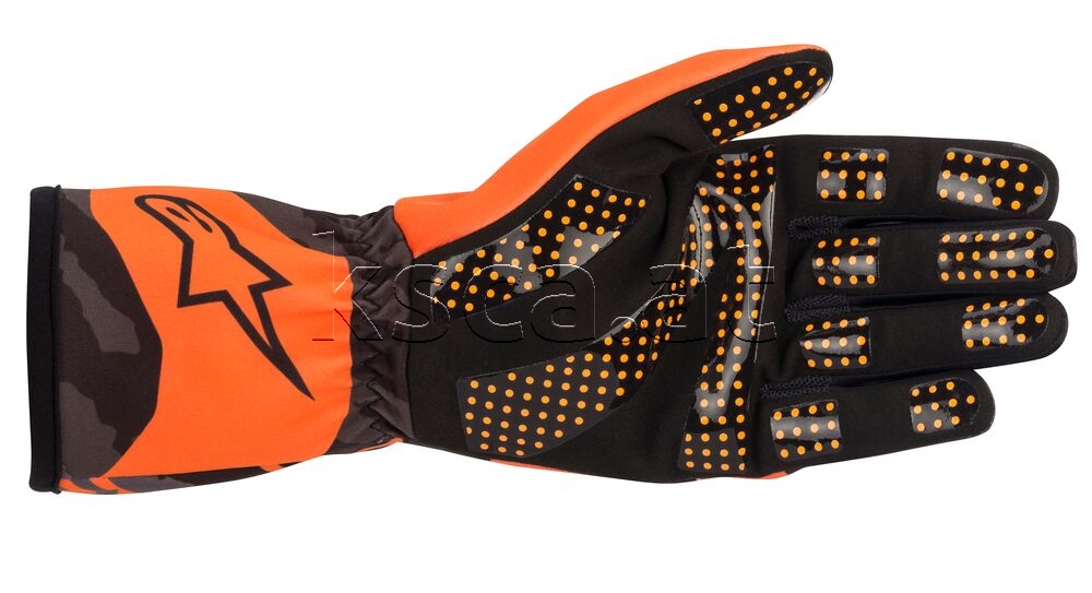 2022 Tech-1 K Race V2 Camo Handschuhe orange/schw.