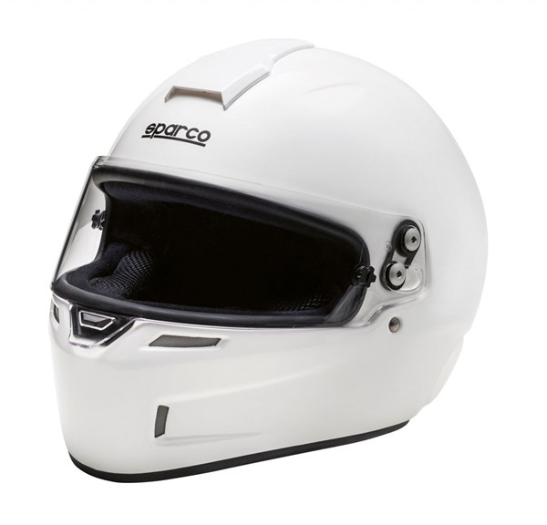 Sparco helmet GP KF-4W fibrglass white Snell CMR 2016 homoligiert Sparco helmet GP KF-4W fibrglass white Snell CMR 2016 homoligiert