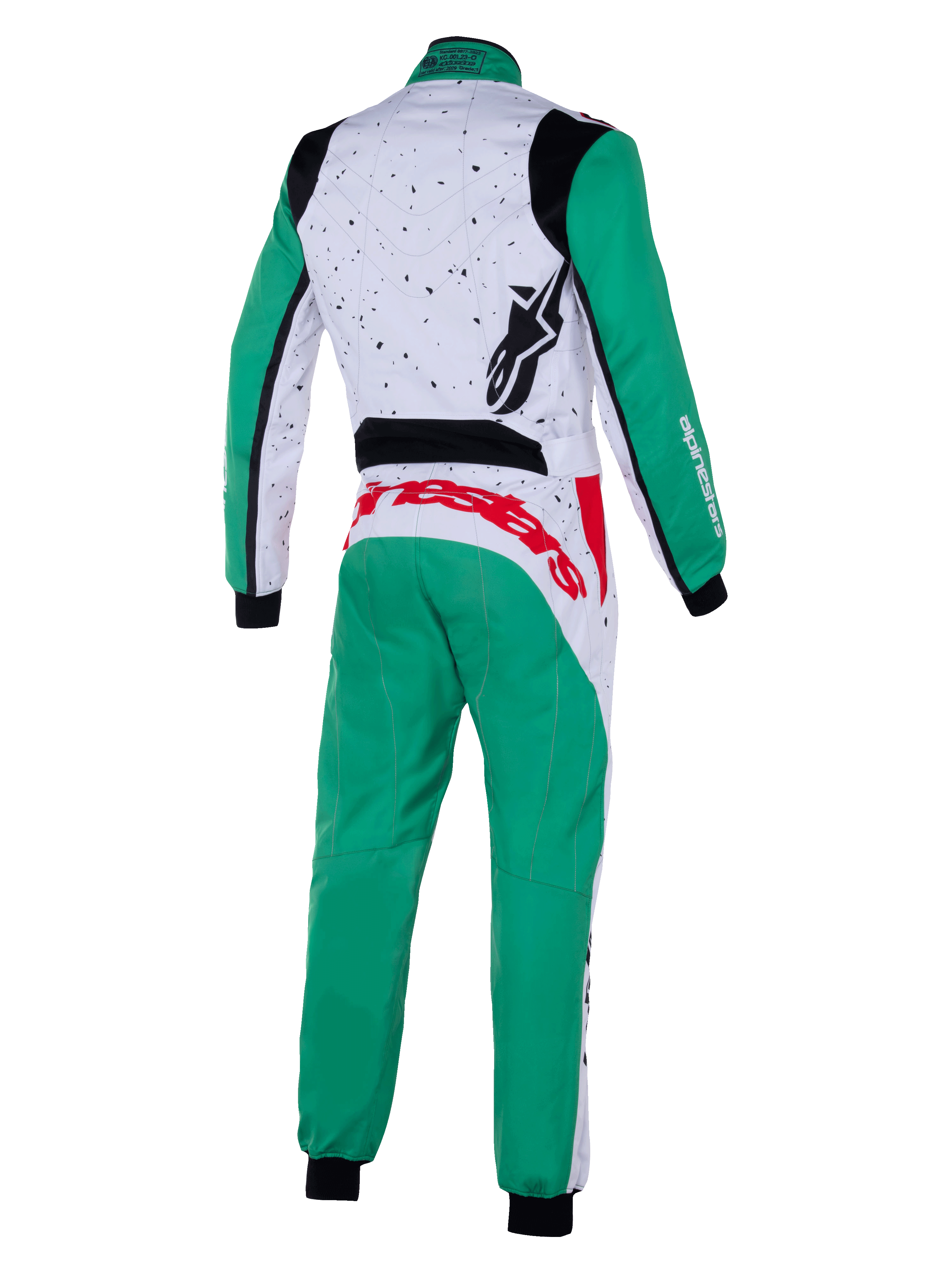 2025 KMX-9 V3 kart race suit white/green/red 