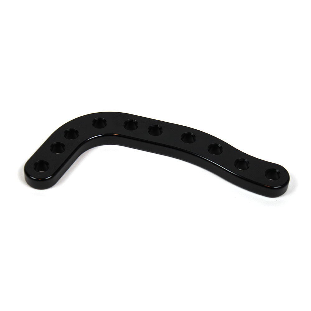 Auspuffhalter Alu schwarz
