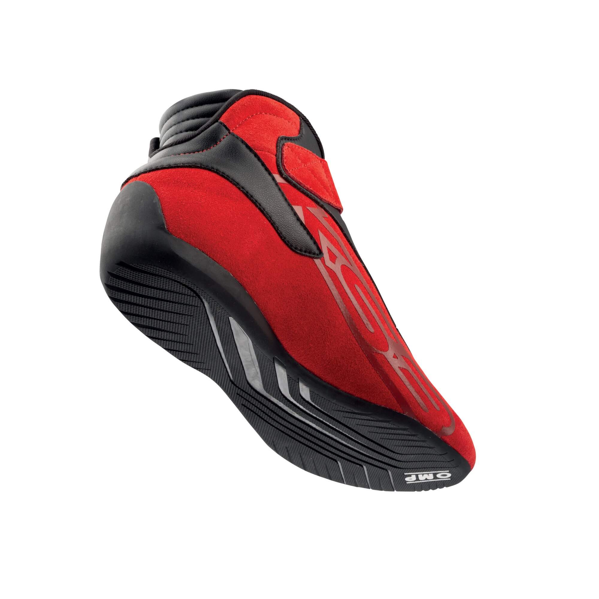 OMP KS-3 Rennkartschuh Leder rot