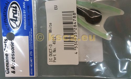 ARAI Lufteinlaß weiß für GP6/CK6/SK6 front ARAI Lufteinlaß weiß für GP6/CK6/SK6 front