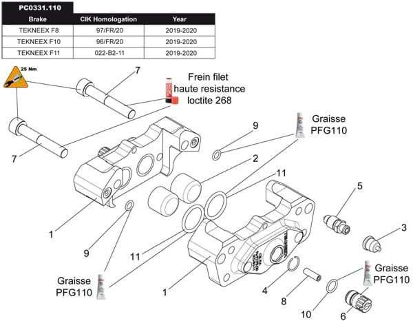 4 Kolben Bremszylinder Ø20-F8-F11