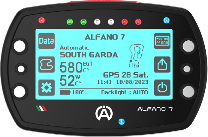 Alfano 7 1T Basic inkl. RPM, GPS, Bluetooth, charger cable, WL