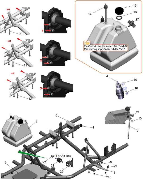 Rahmen/Benzintank/Motorbock DD2 2022/23