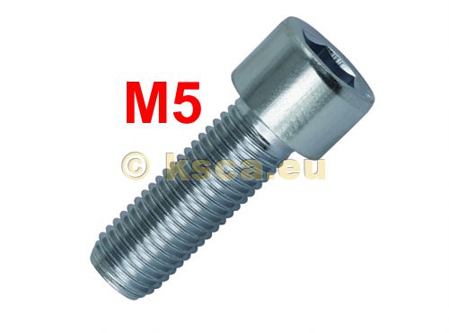 ZK screw hexagon socket galvanized 8.8 M5 