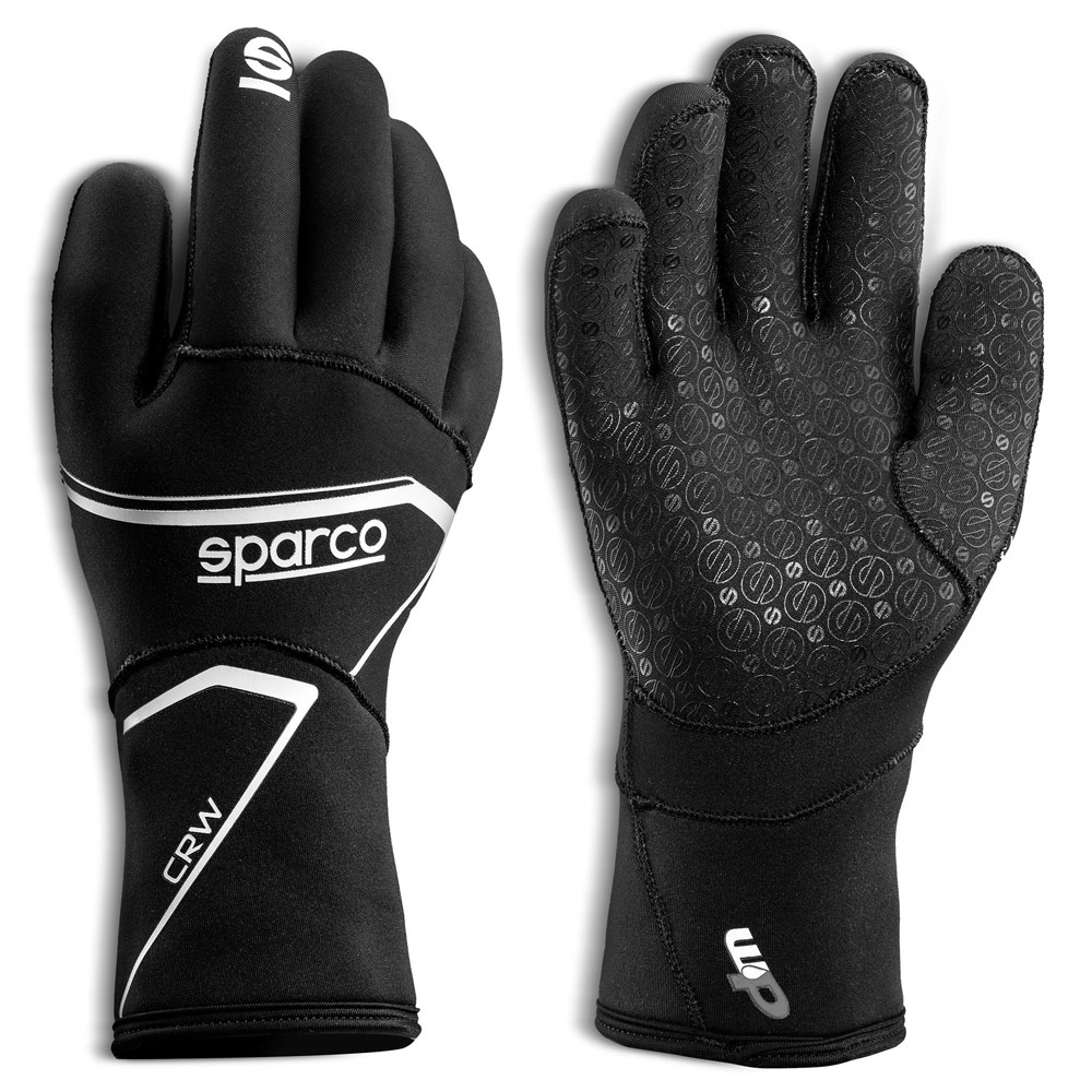 2022 Sparco CRW Handschuhe für Regen schwarz 