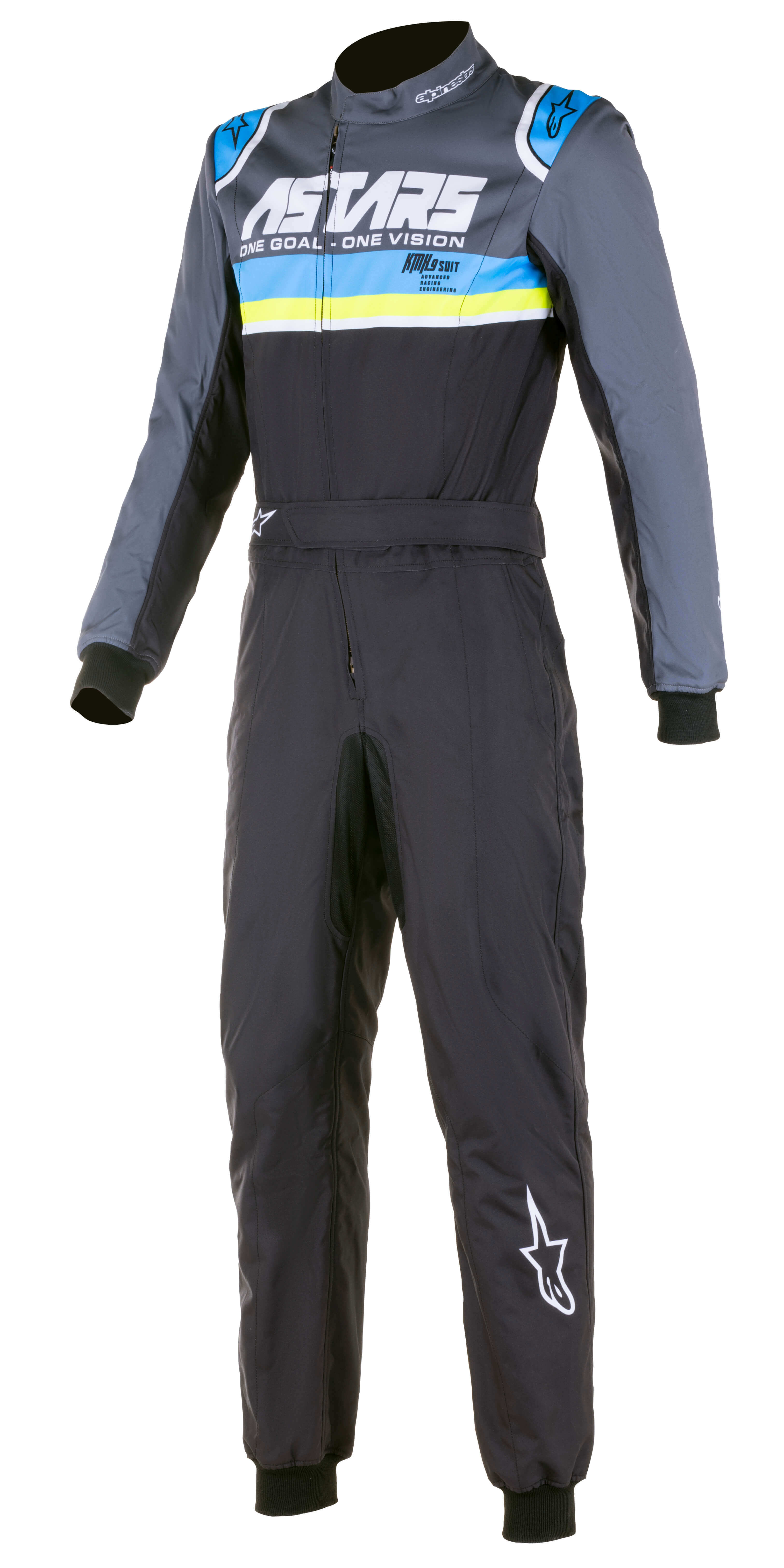 2022 KMX-9 V2 GPH Kart Rennanzug schwarz/blau/gelb 2022 KMX-9 V2 GPH Kart Rennanzug schwarz/blau/gelb