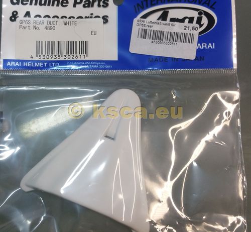 ARAI Lufteinlaß weiß für GP6S rear ARAI Lufteinlaß weiß für GP6S rear