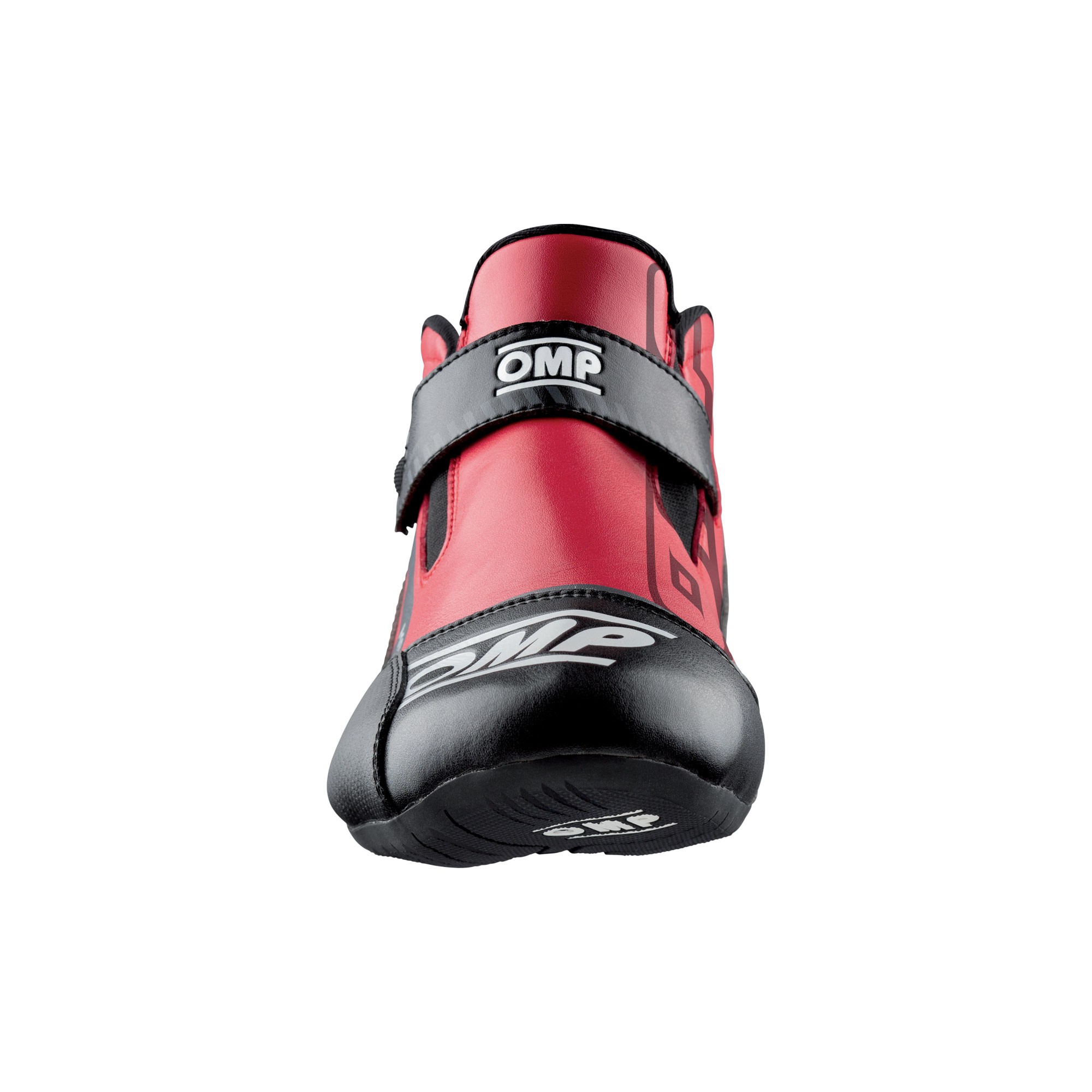 OMP KS-2 racekart shoes leather red/black 