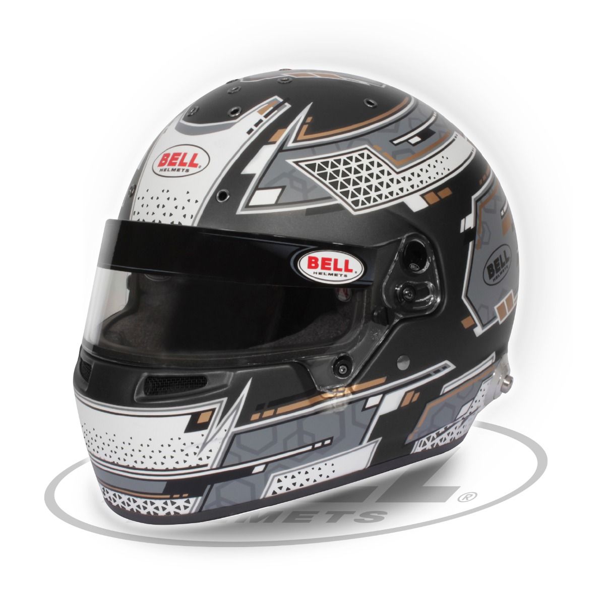 BELL RS7-Pro Auto/Kart Helm stamina grau Homologation: Snell SA2020, FIA8859-2015