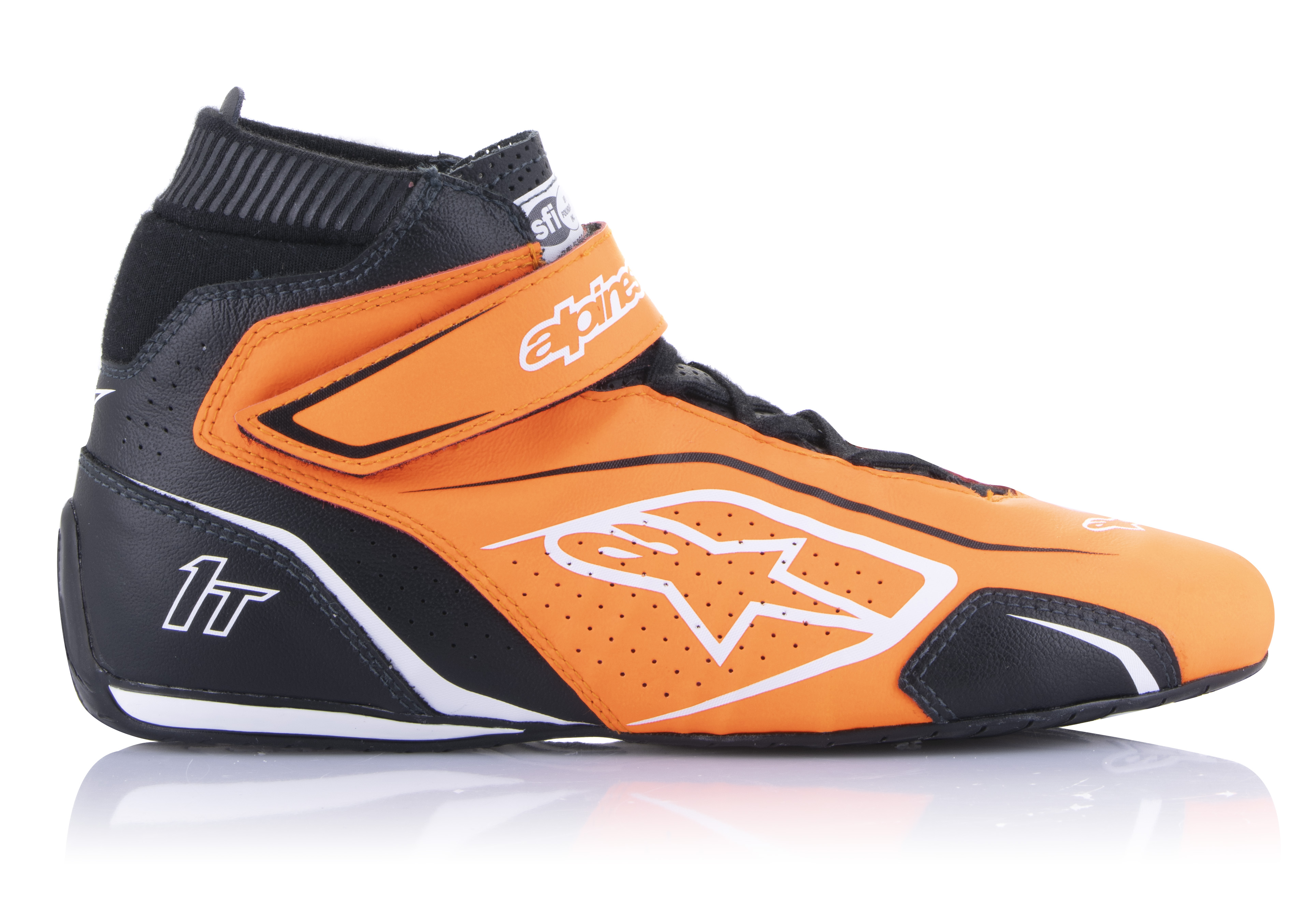 2022 Tech-1T V3 Fahrerschuh orange/schwarz/weiß 