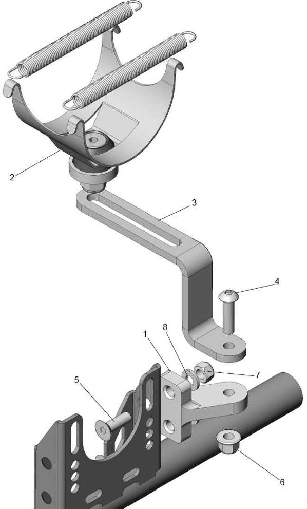 Auspuffhalter IAME Furia