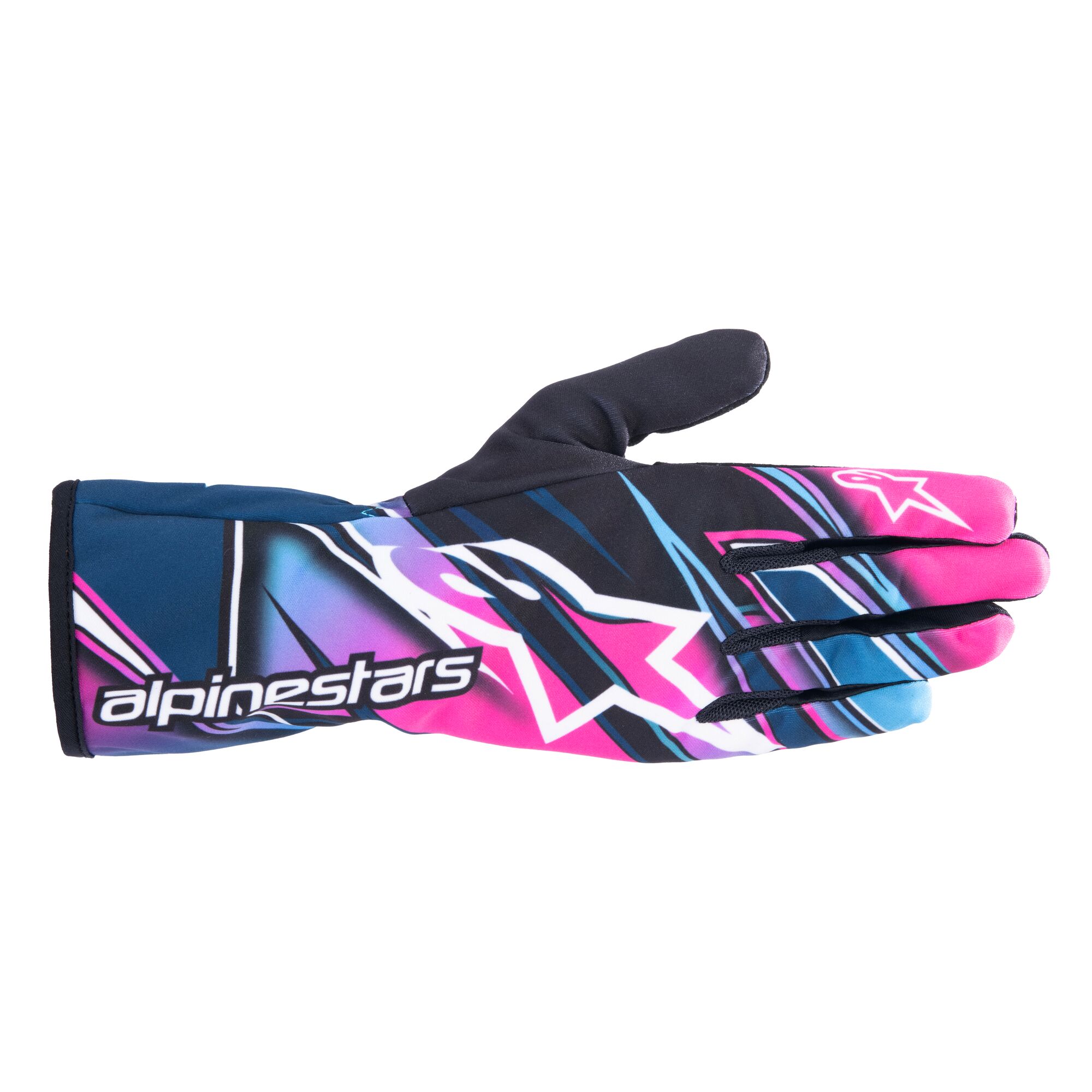 2025 Tech-1 K Race V2 Handschuhe fuchsia/blau/weiß