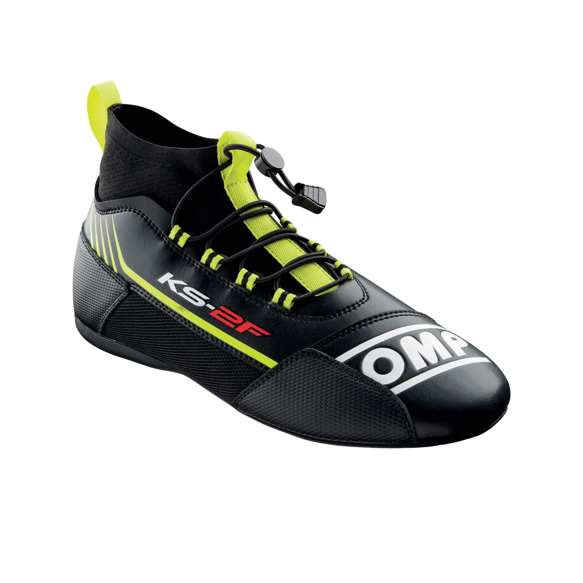 OMP KS-2F Rennkartschuh schwarz/neongelb