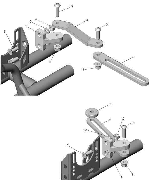 Auspuffhalter Rotax Furia