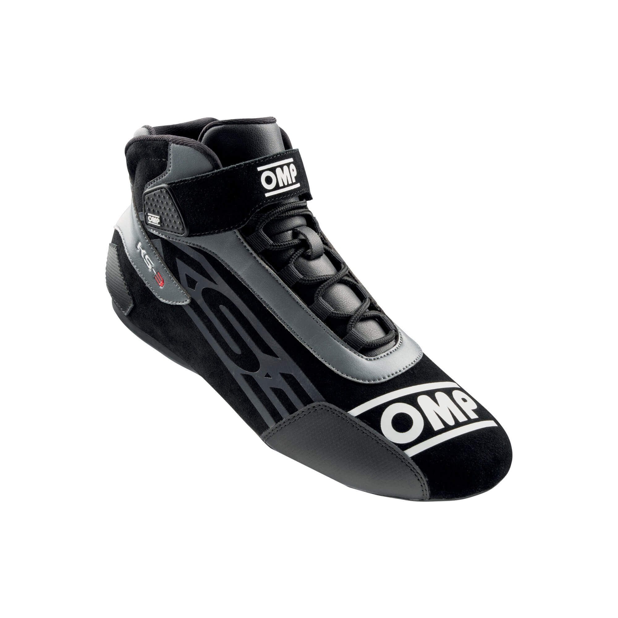 OMP KS-3 Rennkartschuh Leder schwarz