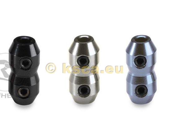 Seilklemme mit 2 Wurmschrauben Alu D4,5mm Seilklemme mit 2 Wurmschrauben Alu D4,5mm