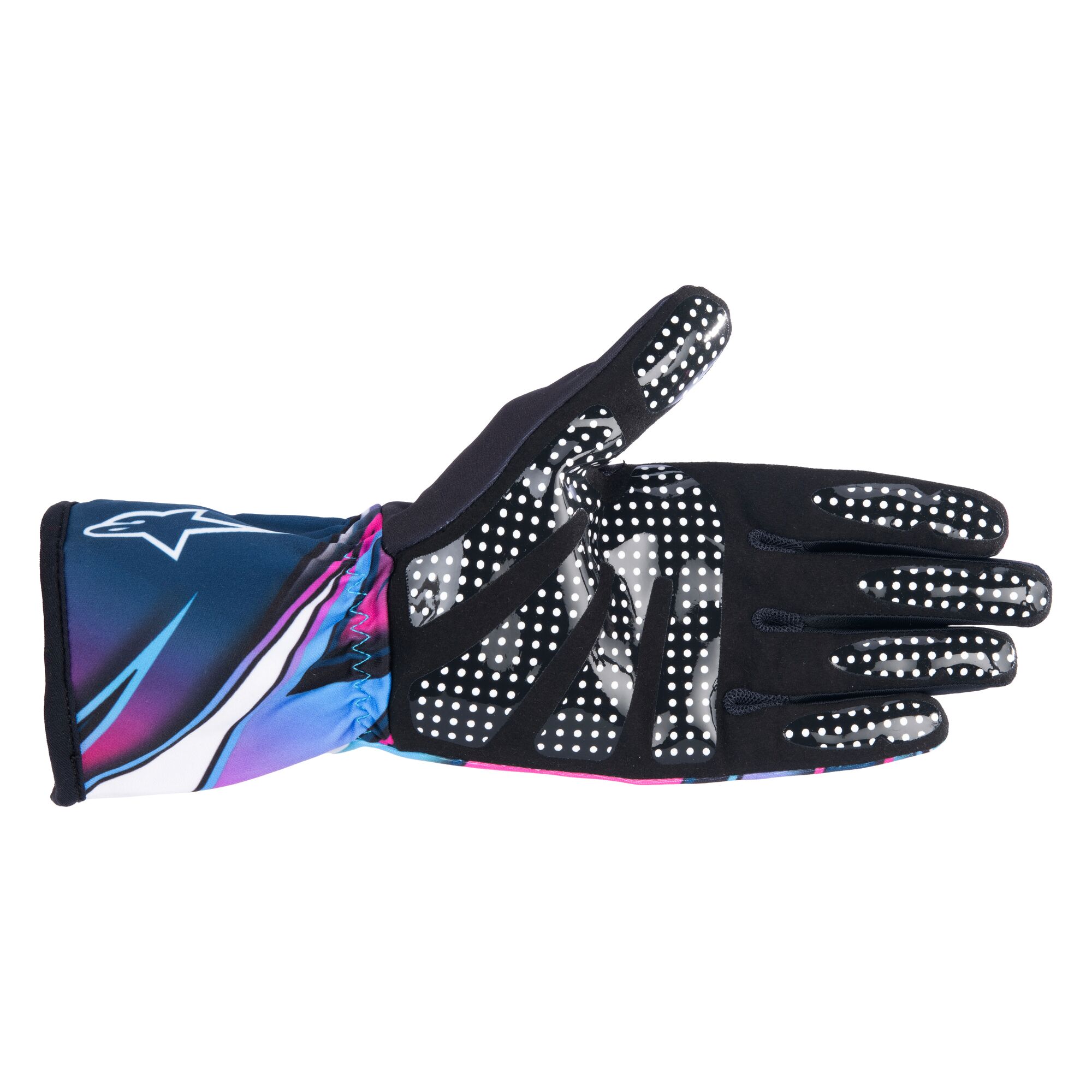 2025 Tech-1 K Race V2 Handschuhe fuchsia/blau/weiß