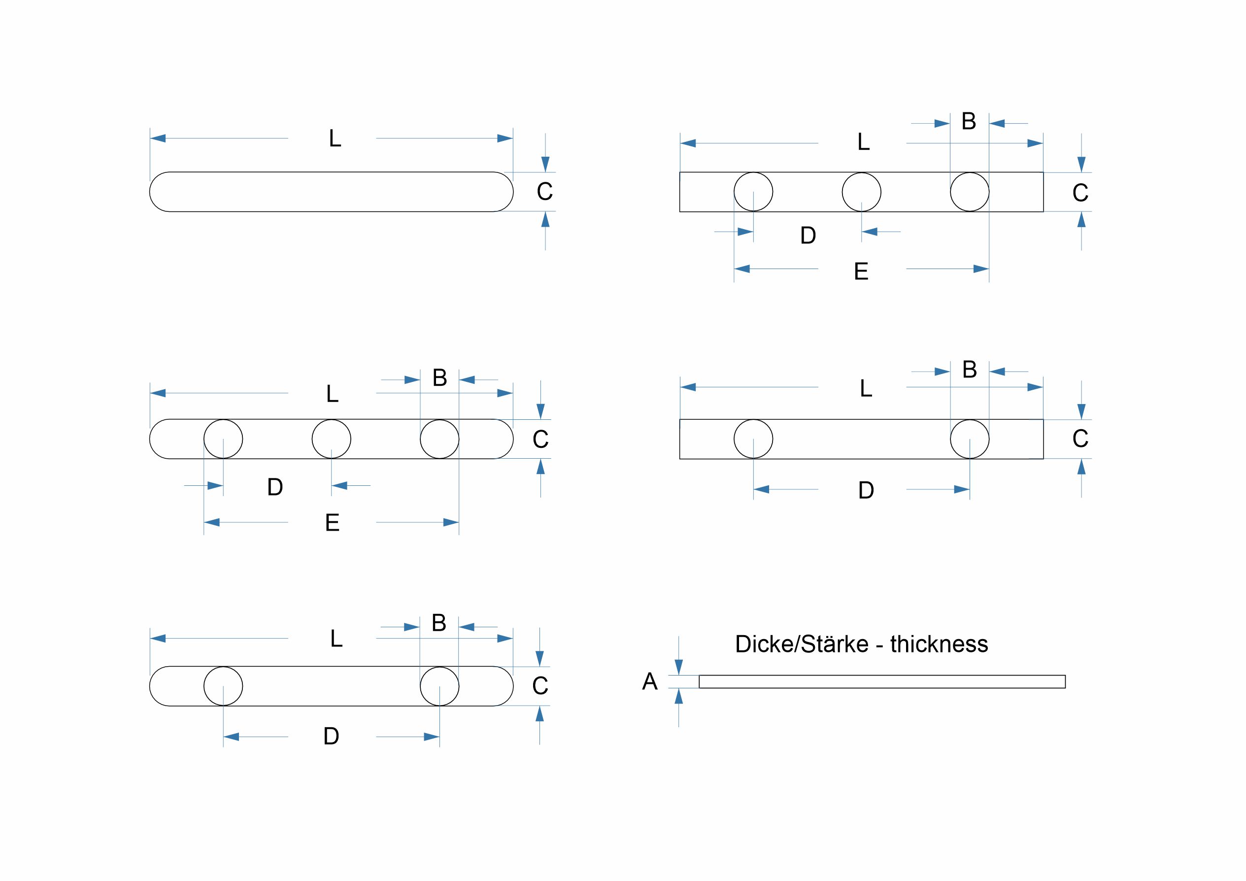 Achskeil 6x5x50