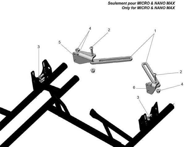 Auspuffhalter Rotax V Furia