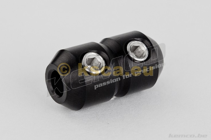 Seilklemme mit 2 Wurmschrauben Alu D4,5mm Seilklemme mit 2 Wurmschrauben Alu D4,5mm
